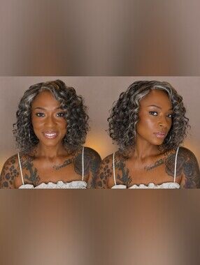 Gray Curly Wig